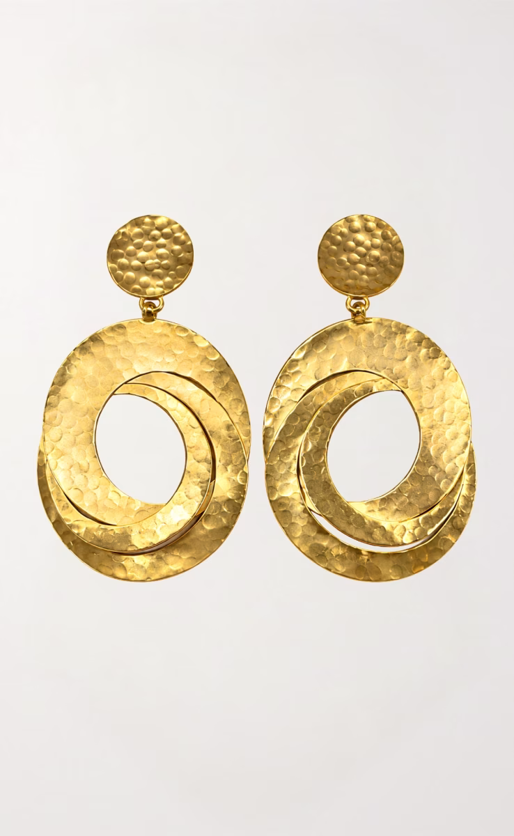 HOOP DISC EARRINGS