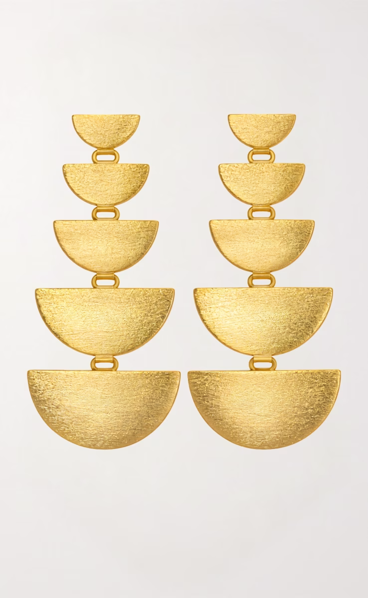 HALF DISC EARRINGS