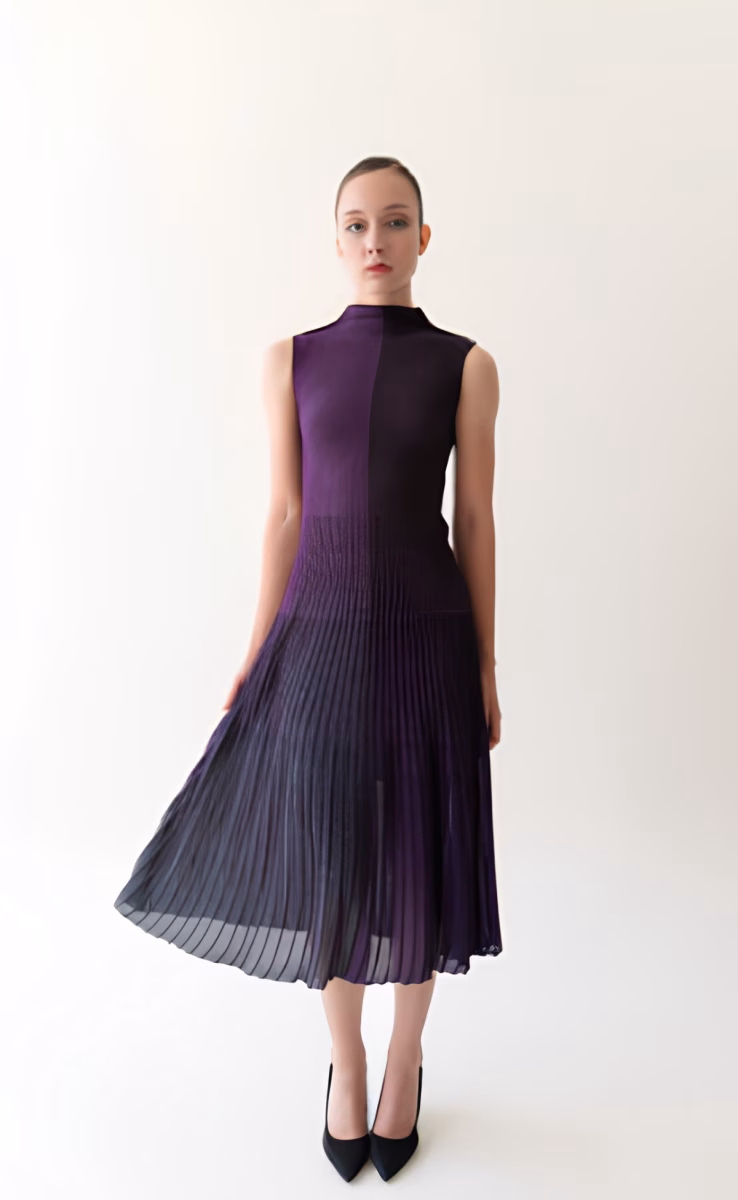 DRESS MIDI PURPLE