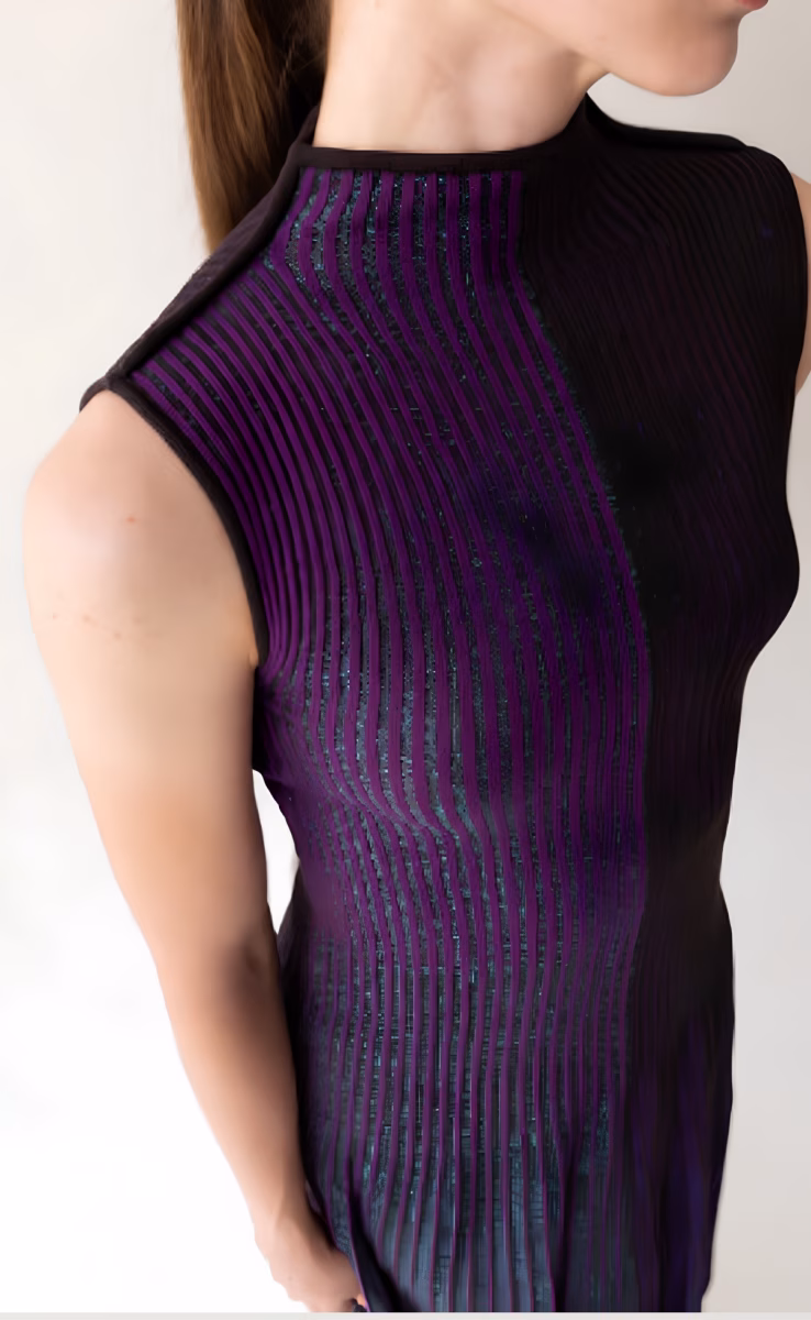 DRESS MIDI PURPLE