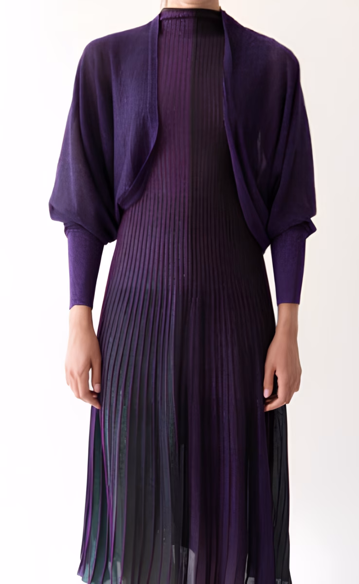 DRESS MIDI PURPLE