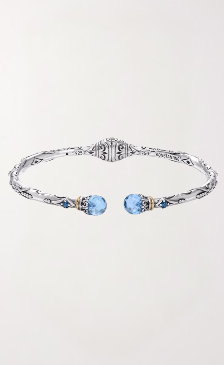 BRACELET STERLING SILVER 925 WITH BLUE SPINEL