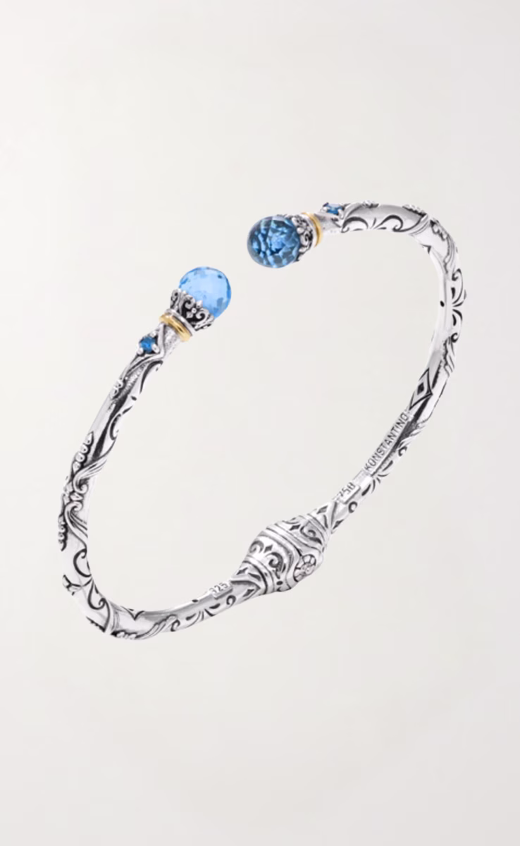 BRACELET STERLING SILVER 925 WITH BLUE SPINEL