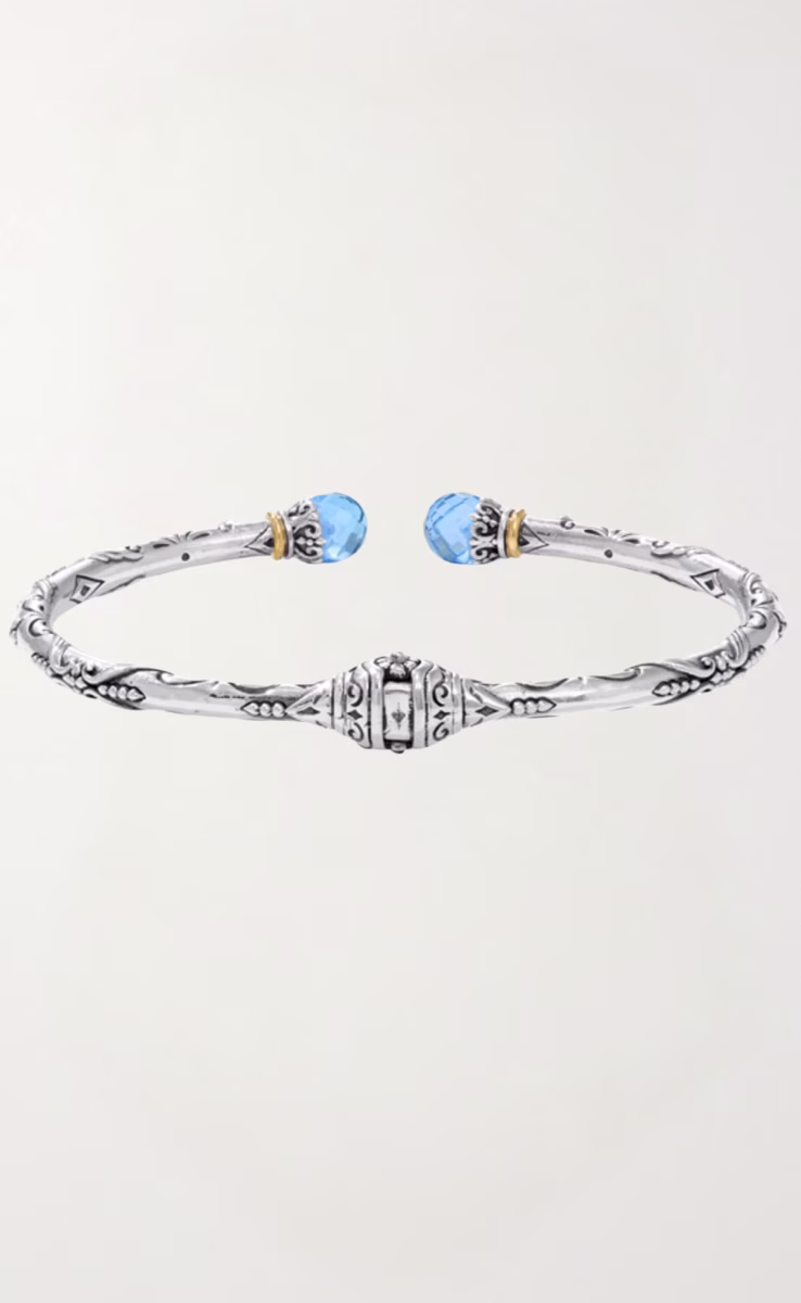 BRACELET STERLING SILVER 925 WITH BLUE SPINEL