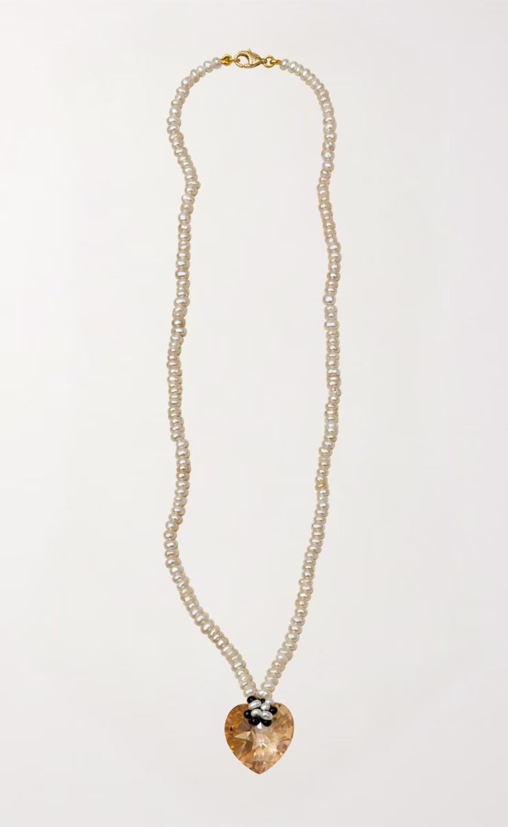 ΚΟΛΙΕ 14K ΧΡΥΣΟ ΜΕ ΠΕΡΛΕΣ & SWAROVSKI