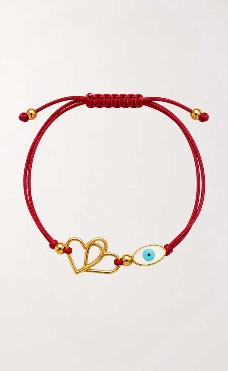 BRACELET RED MACRAME