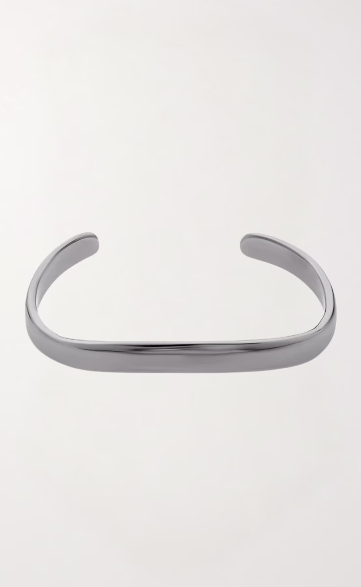 CUFF BRACELET BLACK PLATED