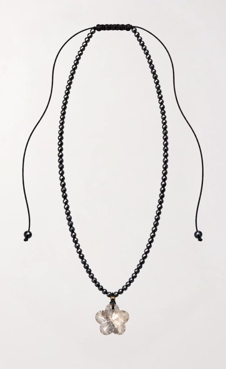 NECKLACE HEMATITE SWAROVSKI CRYSTAL