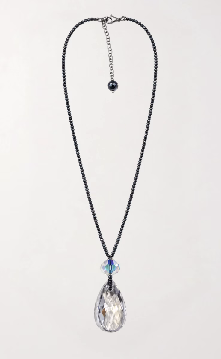 NECKLACE HEMATITE SWAROVSKI CRYSTAL