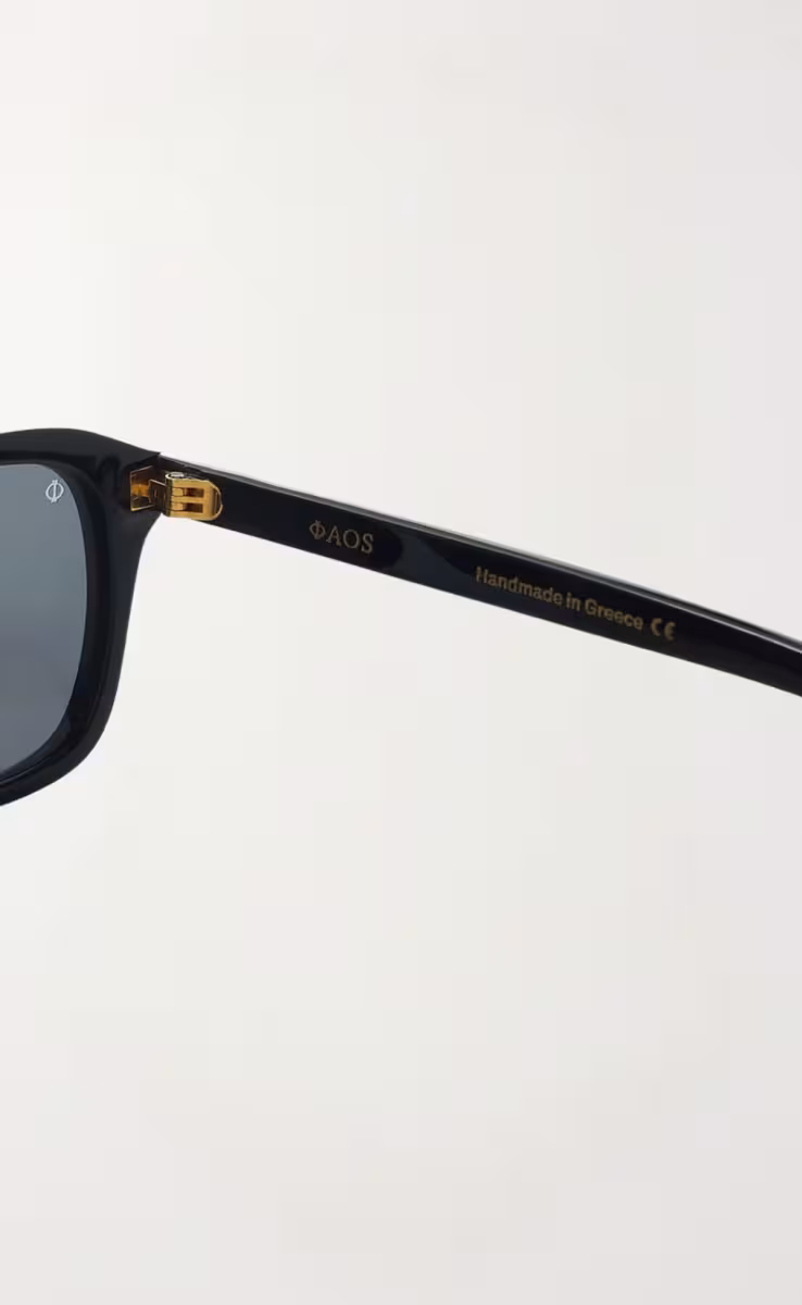 SUNGLASSES EREVOS BLACK SANTORINI WITH SHADE GREY LENSES