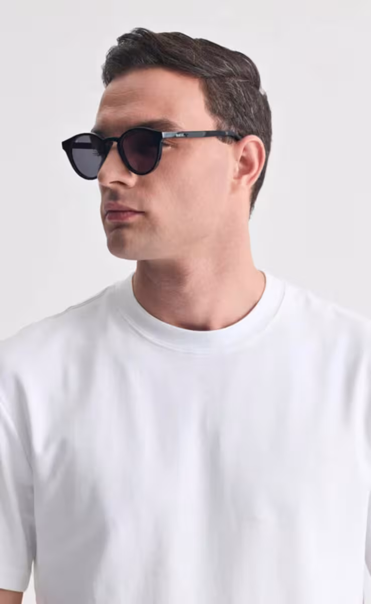 SUNGLASSES EREVOS BLACK SYROS WITH SHADE GREY LENSES