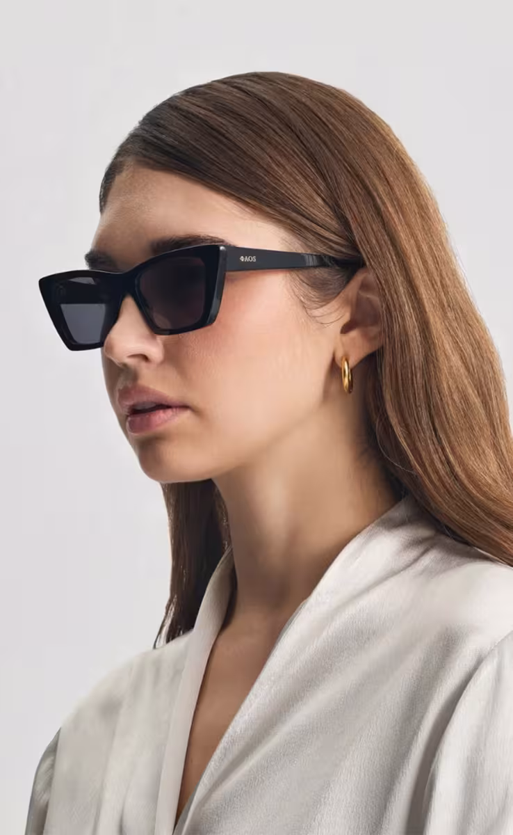 SUNGLASSES EREVOS BLACK CORFU WITH SHADE GREY LENSES