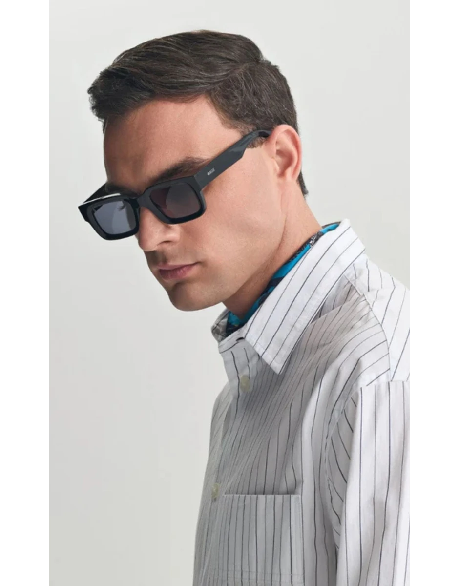 SUNGLASSES EREVOS BLACK CRETE WITH SHADE GREY LENSES