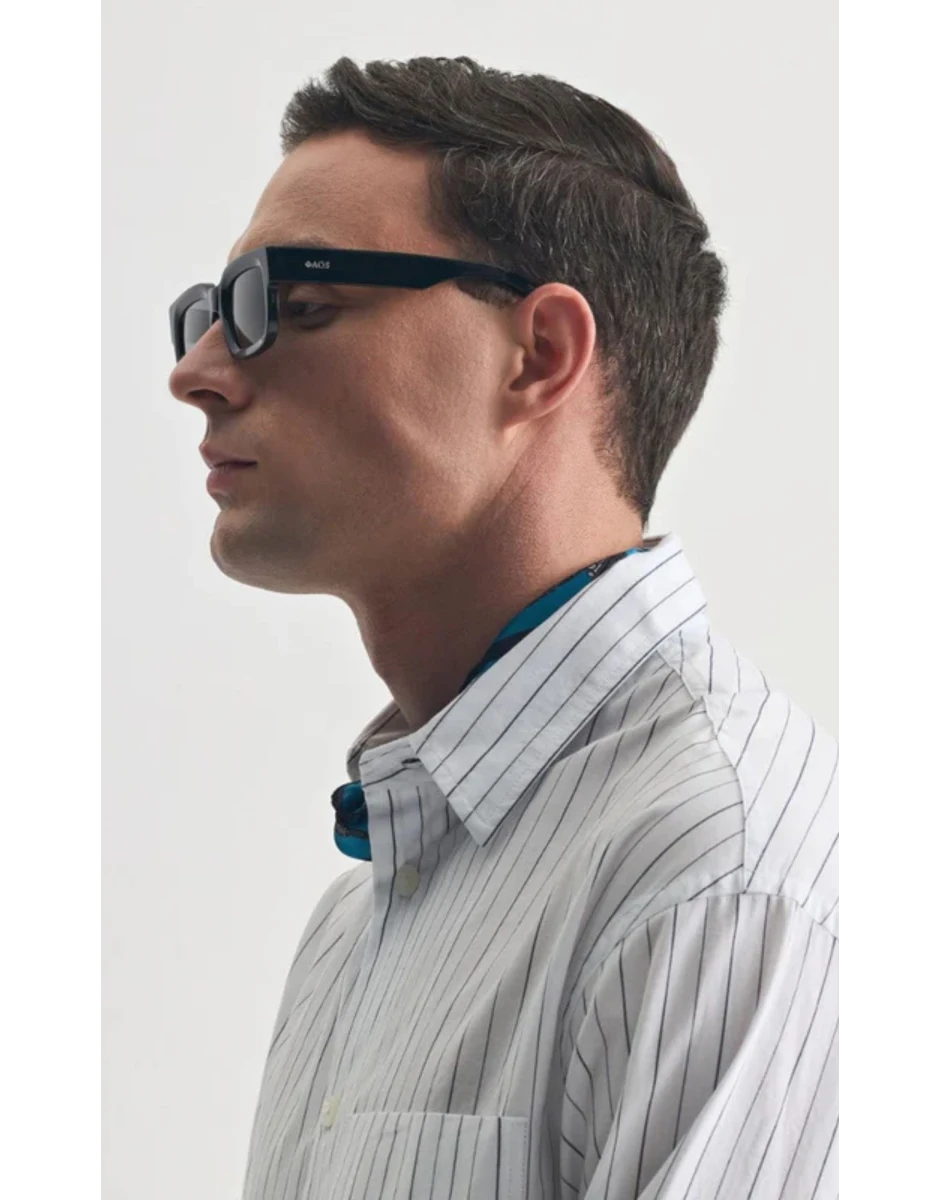 SUNGLASSES EREVOS BLACK CRETE WITH SHADE GREY LENSES