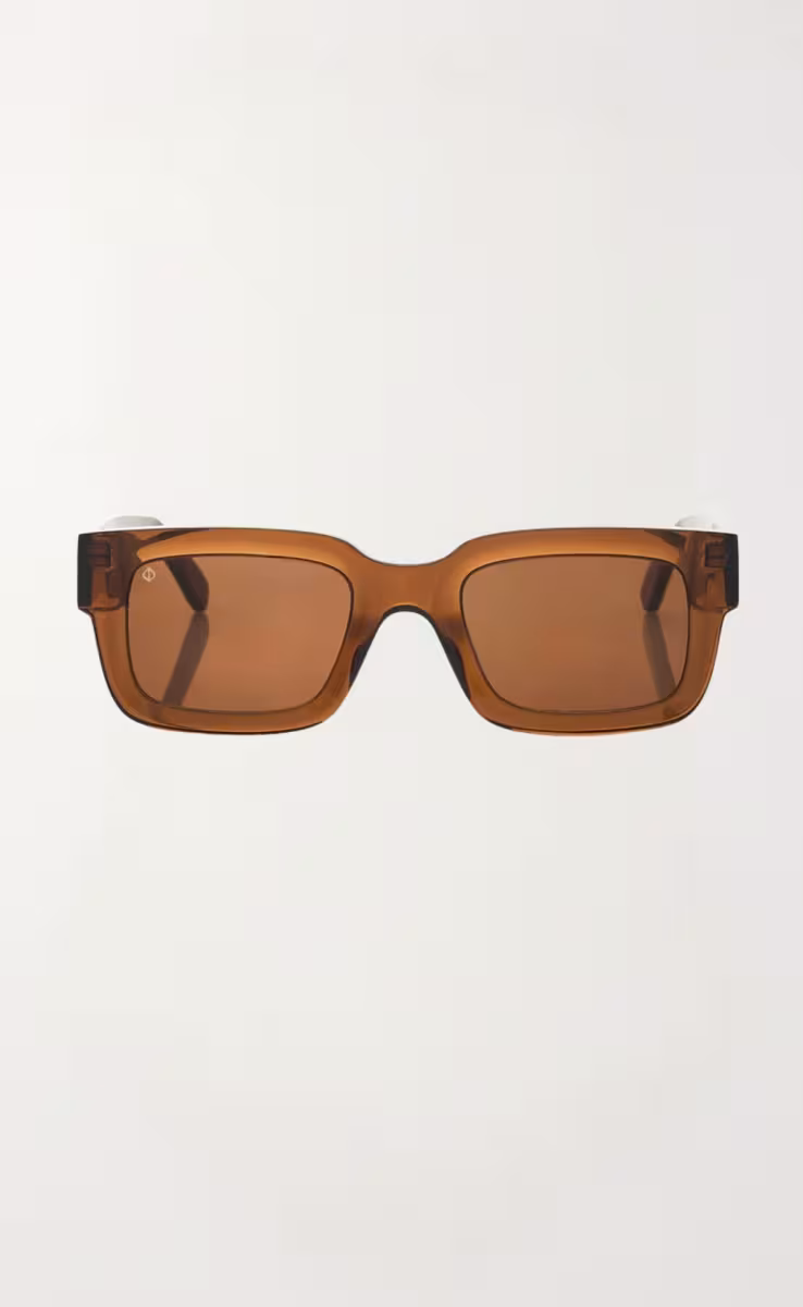 SUNGLASSES CRYSTAL BROWN CRETE WITH REED BROWN LENSES