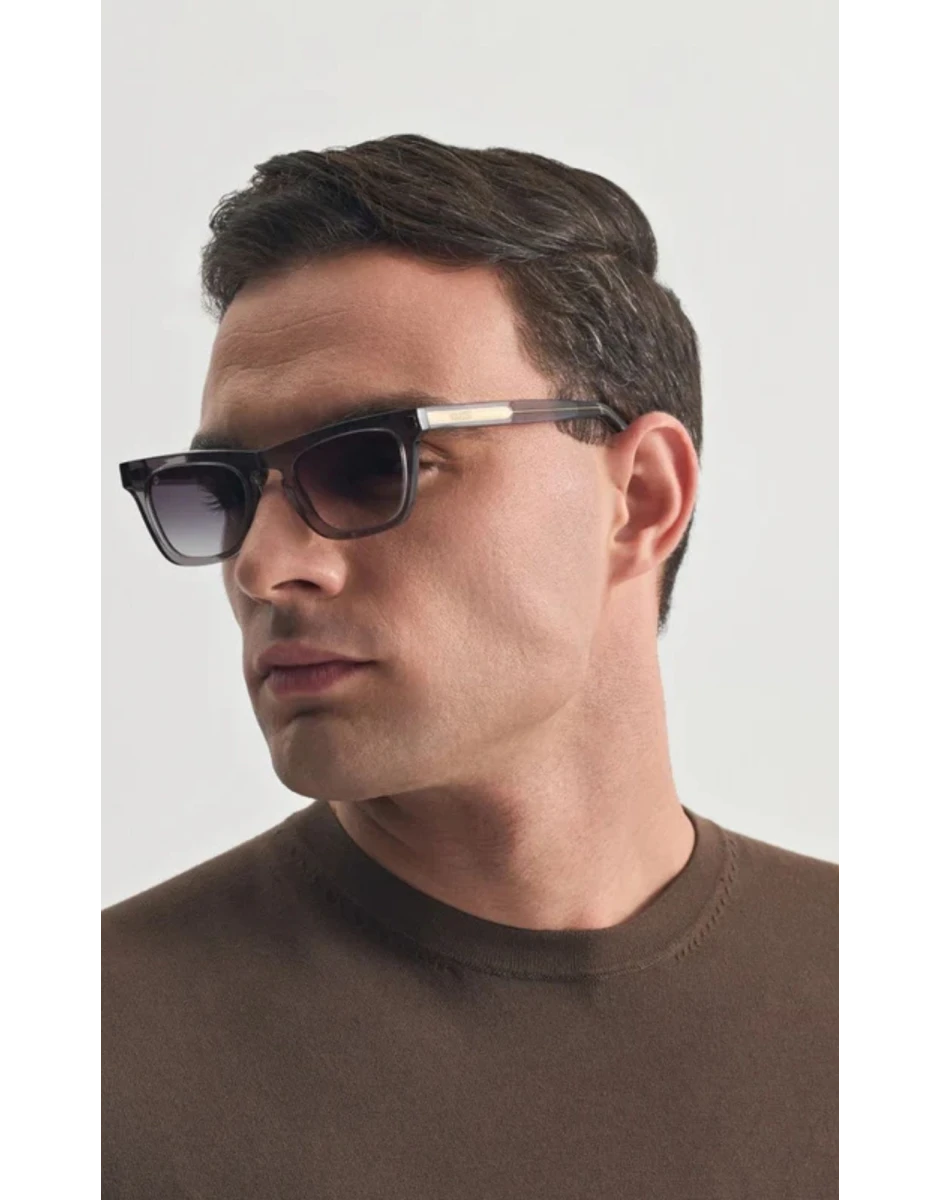 SUNGLASSES CRYSTAL GREY ICARIA WITH SUNSET GREY LENSES