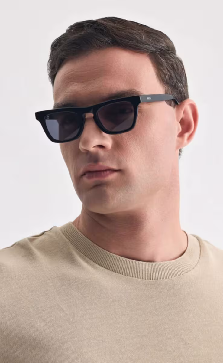 SUNGLASSES EREVOS BLACK ICARIA WITH SHADE GREY LENSES
