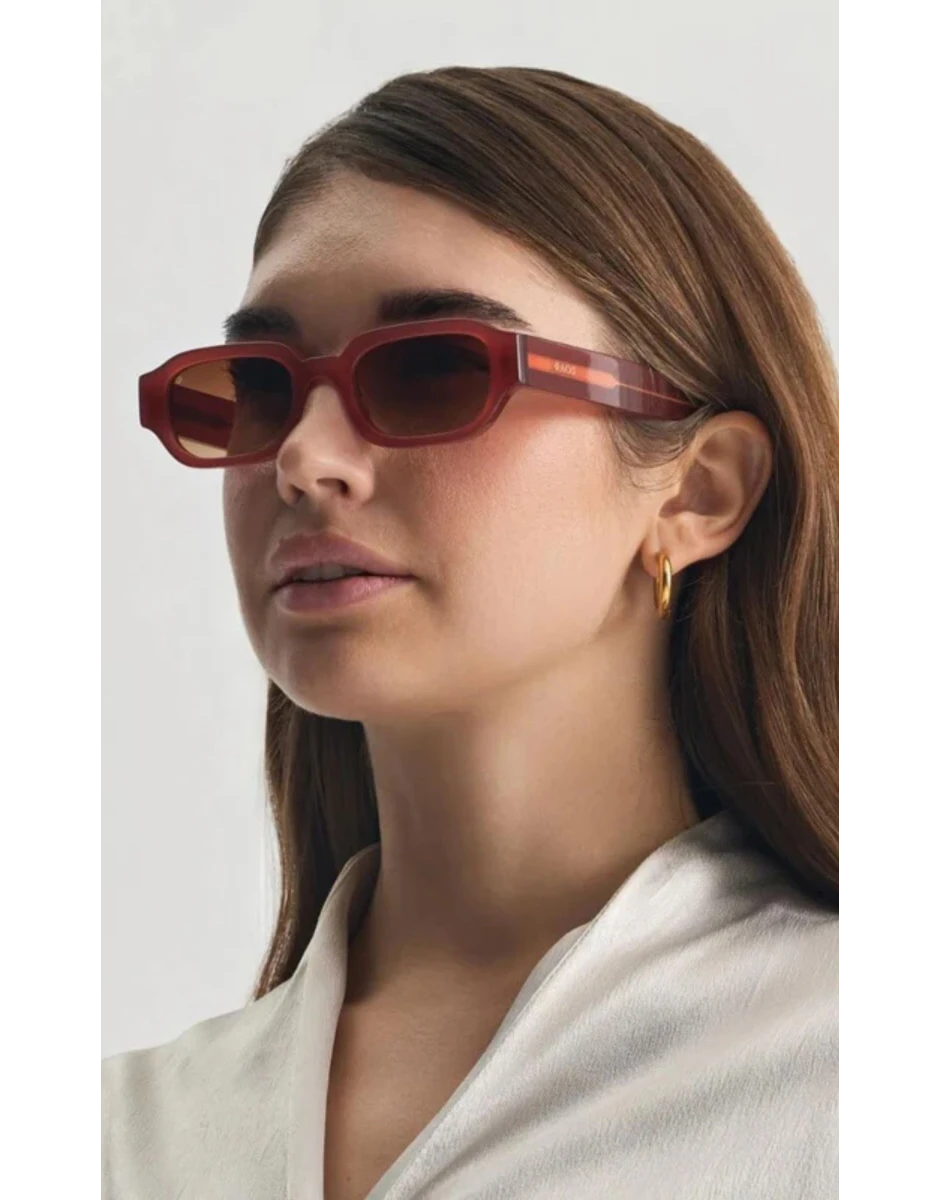 SUNGLASSES MYKONOS TERRACOTTA SUNSET BROWN LENSES