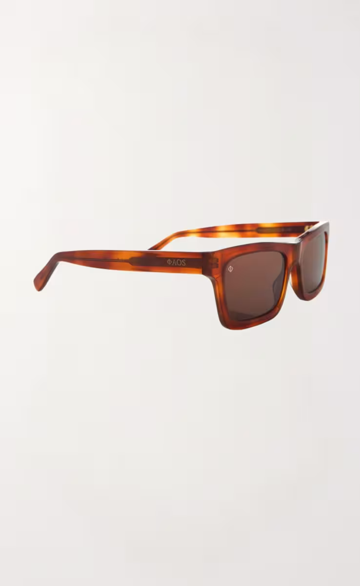 SUNGLASSES KYTHERA IN MARBLE HAVANA WITH STONE BROWN LENSES