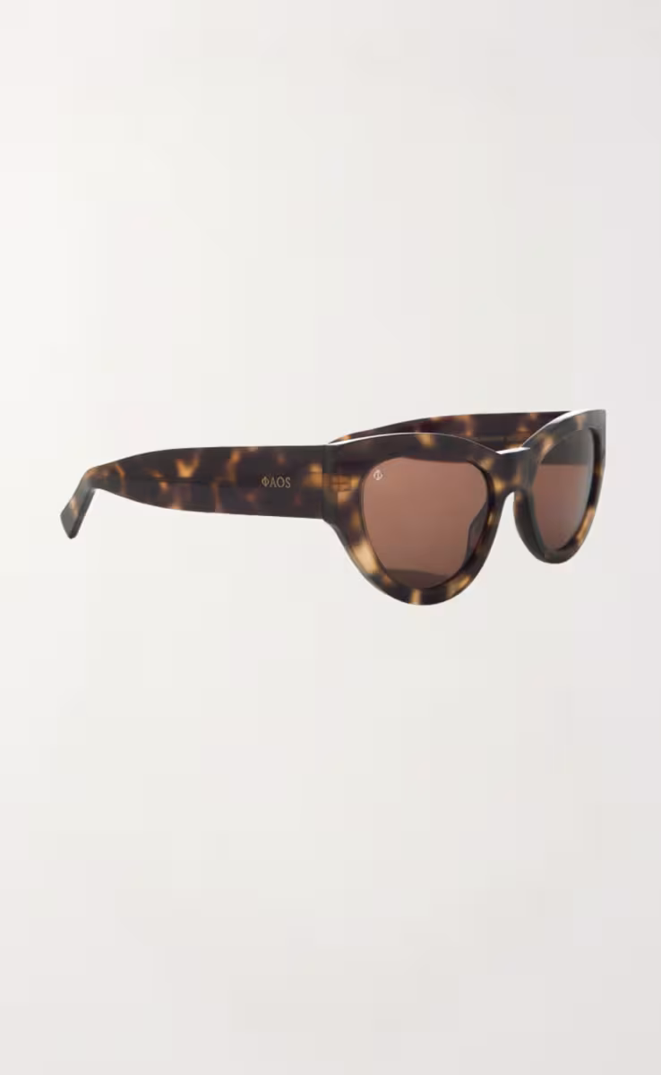 SUNGLASSES ASTYPALEA IN MARBLE BEIGE WITH STONE BROWN LENSES