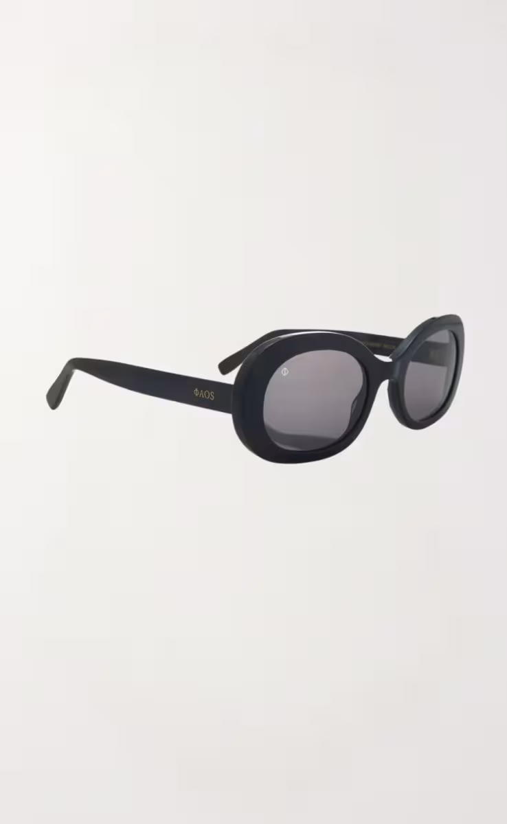 SUNGLASSES ITHACA IN EREVOS BLACK WITH SHADE GREY LENSES