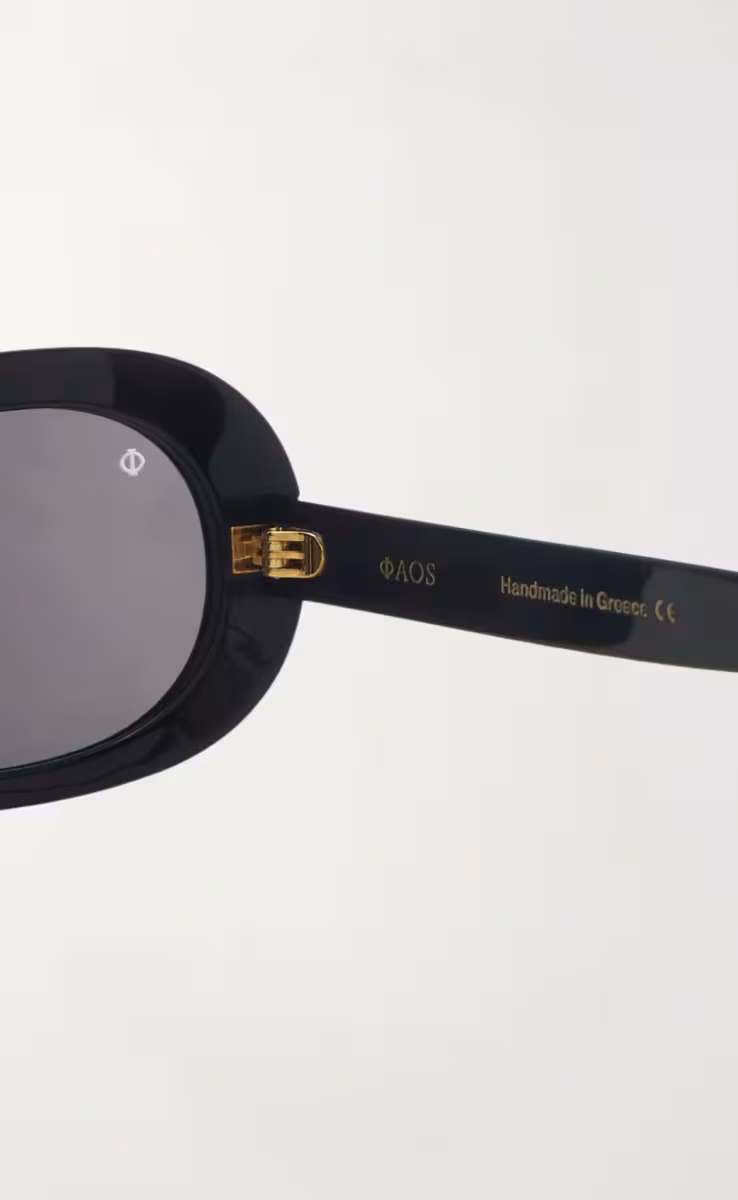 SUNGLASSES ITHACA IN EREVOS BLACK WITH SHADE GREY LENSES