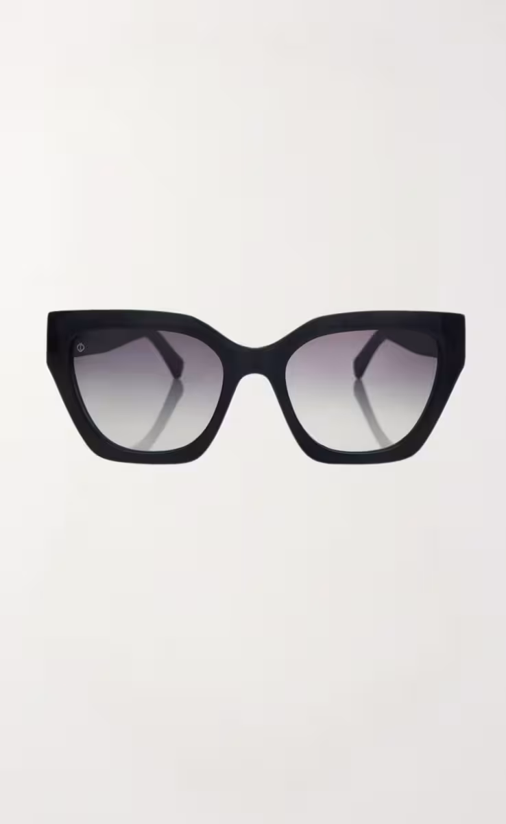 SUNGLASSES SKYROS IN EREVOS BLACK WITH SUNSET GREY LENSES