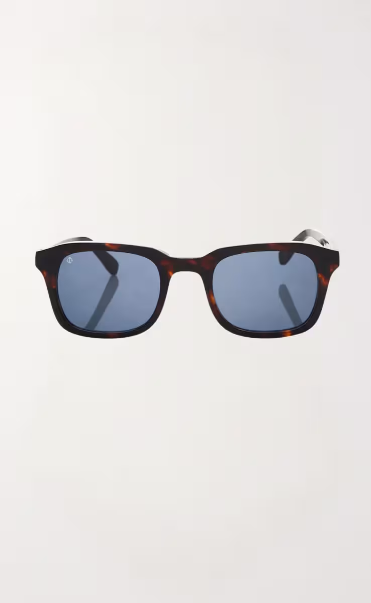 SUNGLASSES SANTORINI MARBLE BROWN WITH AEGEAN BLUE LENSES