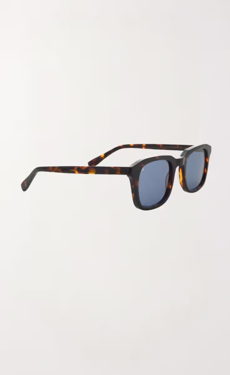 SUNGLASSES SANTORINI MARBLE BROWN WITH AEGEAN BLUE LENSES