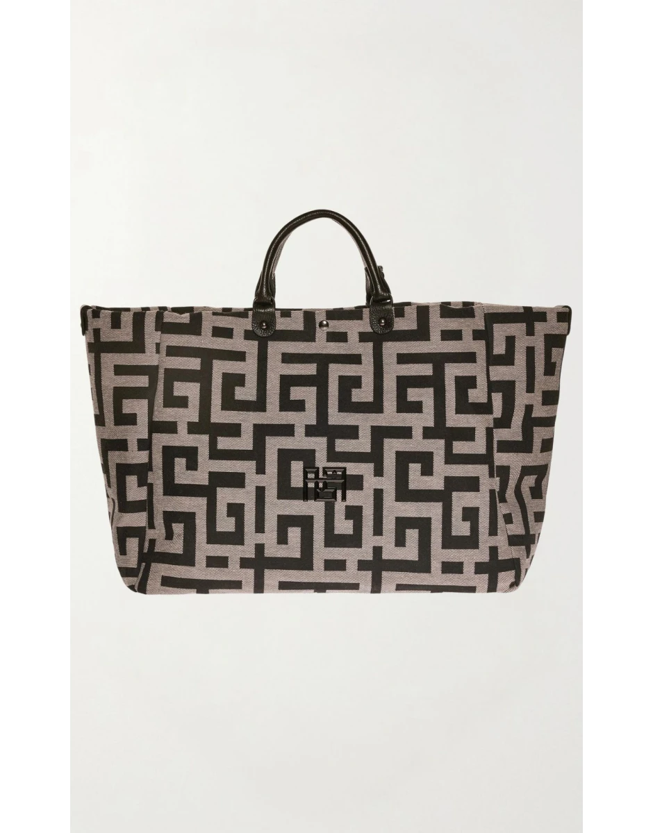 IRIS TOTE LARGE BAG BEIGE BLACK