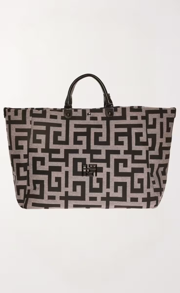 IRIS TOTE LARGE BAG BEIGE BLACK