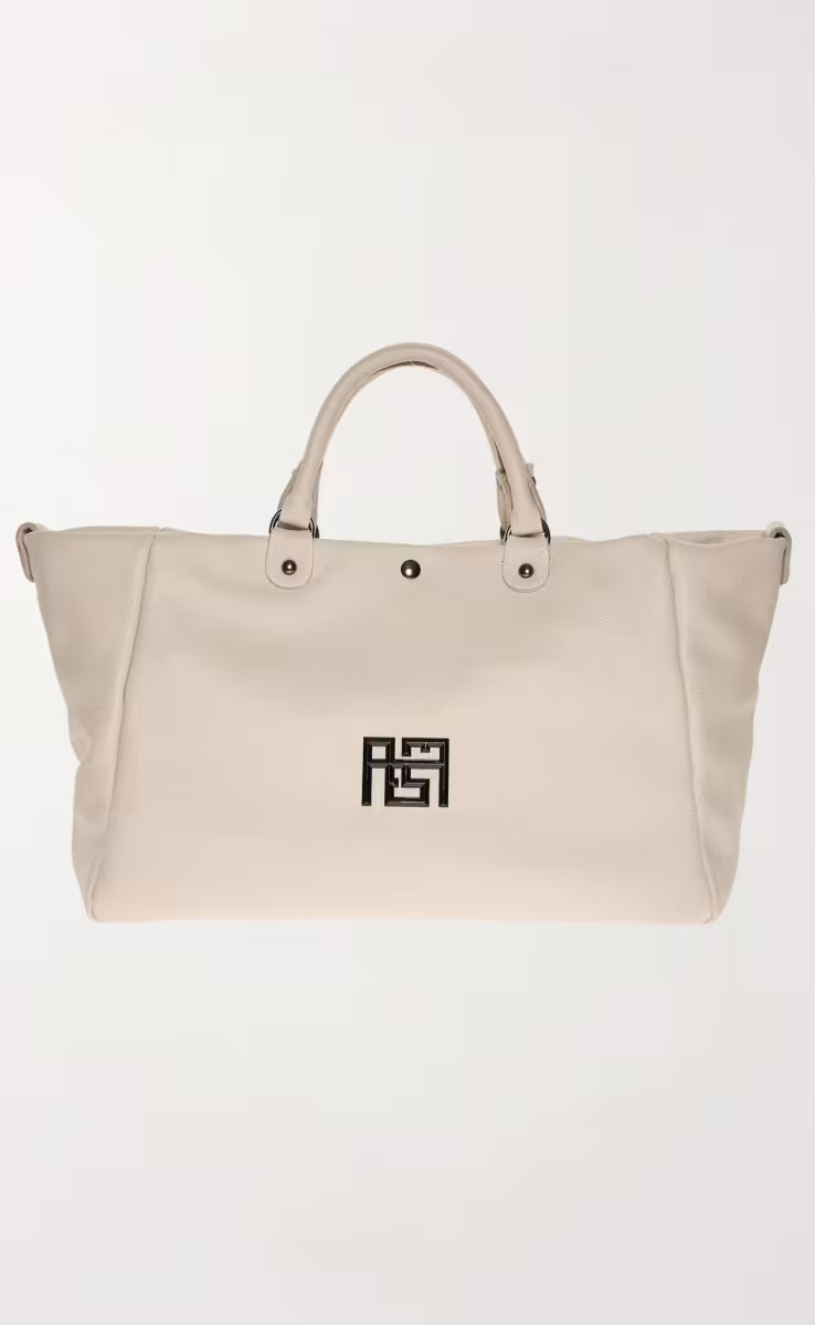 IRIS LEATHER TOTE MEDIUM BAG BEIGE