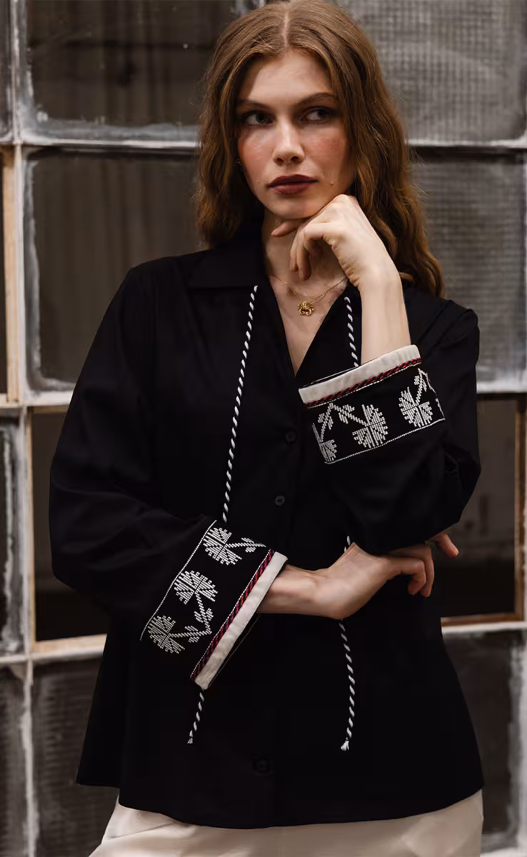 THALEIA SHIRT BLACK