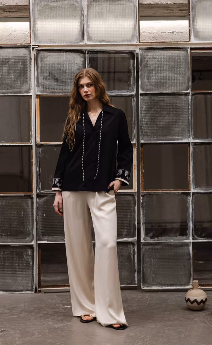 THALEIA SHIRT BLACK