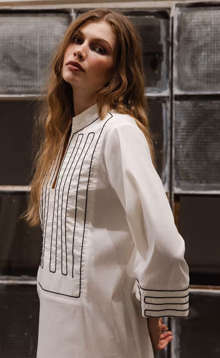 ELPIDA DRESS OFF WHITE