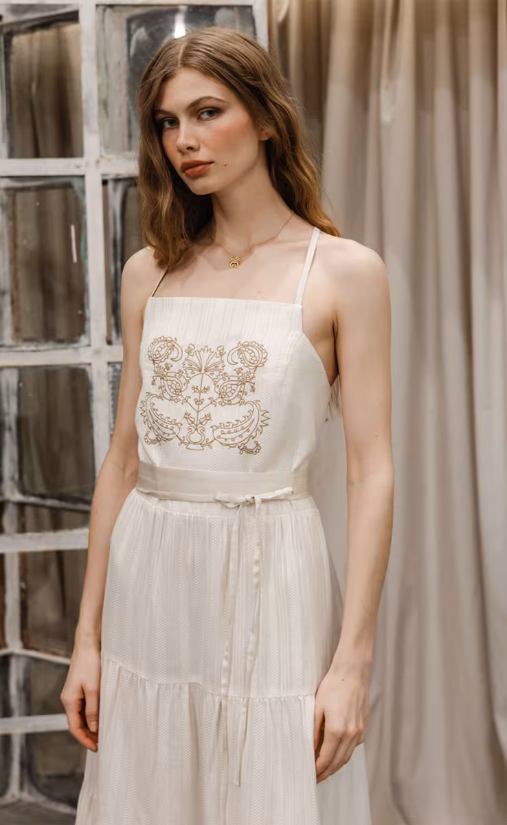 EIRINI DRESS OFF WHITE