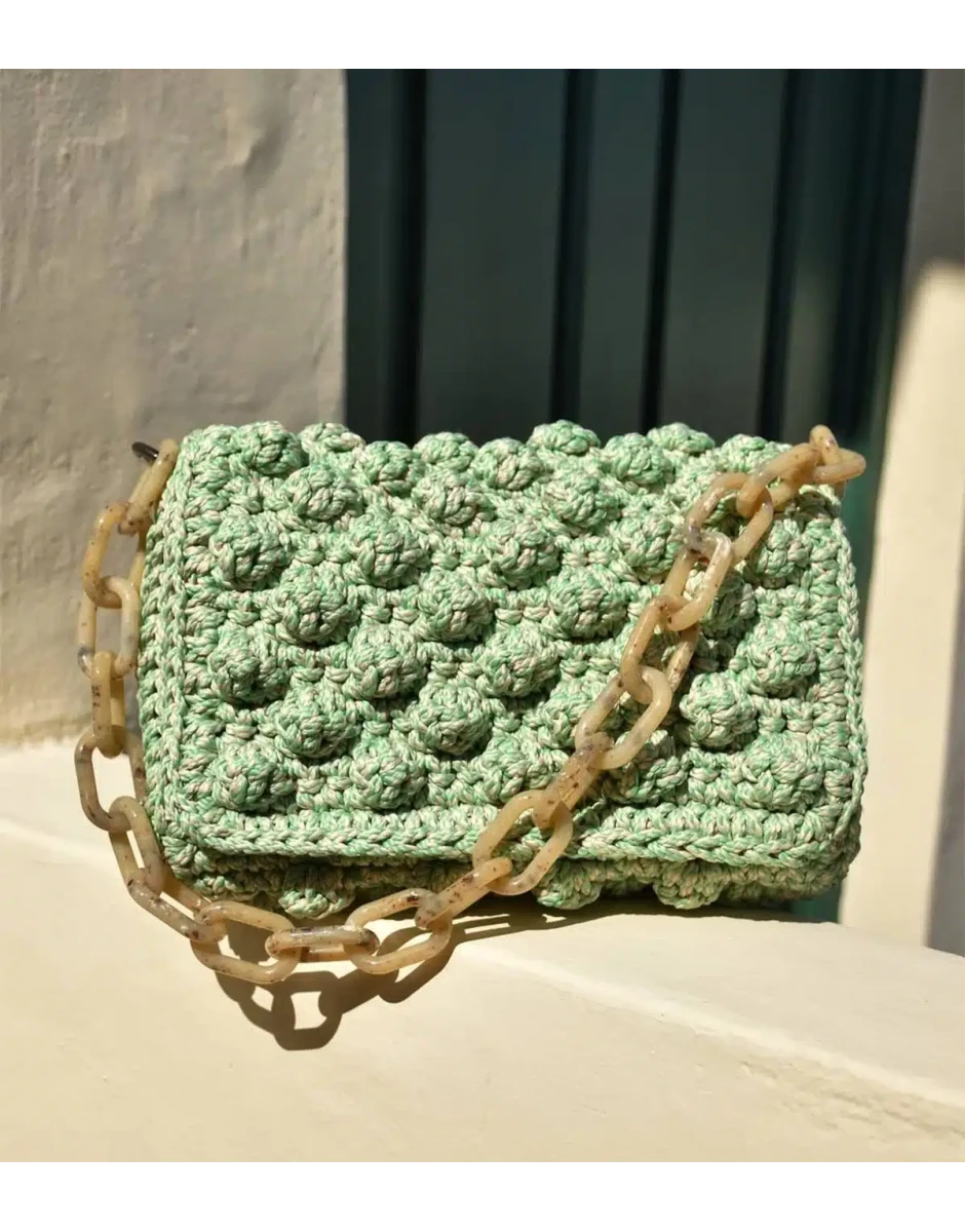 ΤΣΑΝΤΑ ΧΕΙΡΟΠΟΙΗΤΗ ΜΕΣΑΙΑ ΜΕΝΤΑ ΜΕ ΚΑΦΕ ΑΛΥΣΙΔΑ