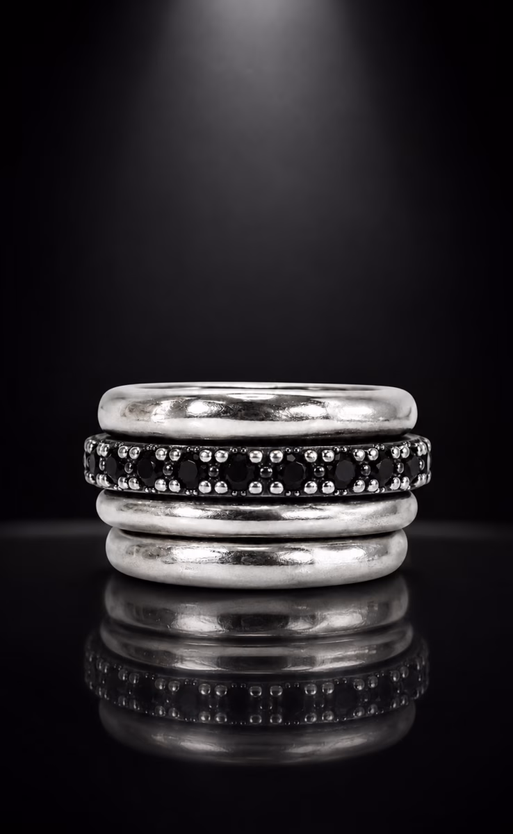 SILVER RING K.AND