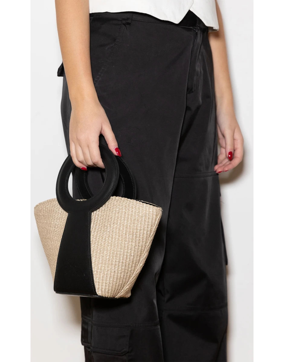 ANASTILOSI RAFFIA BAG BEIGE