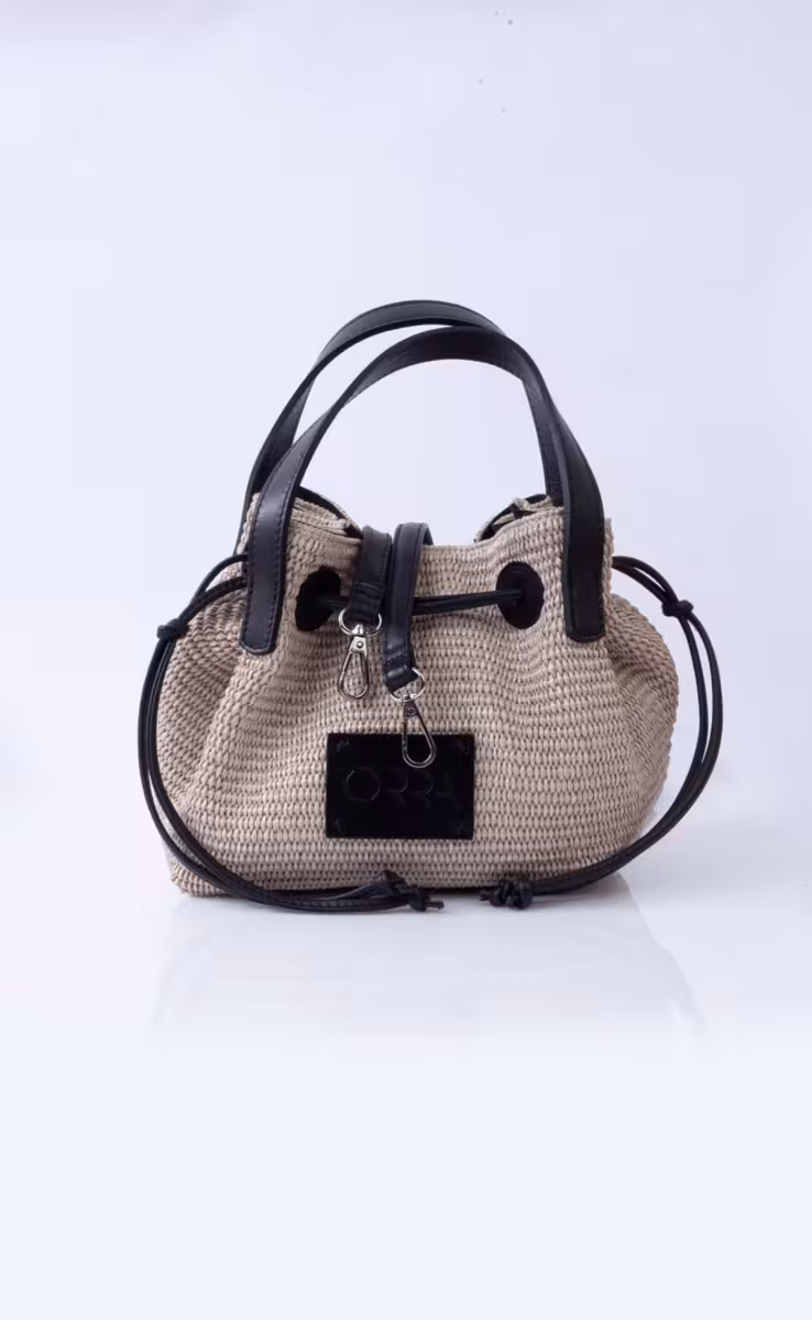 ΤΣΑΝΤΑ APOKOPI RAFFIA ΜΠΕΖ