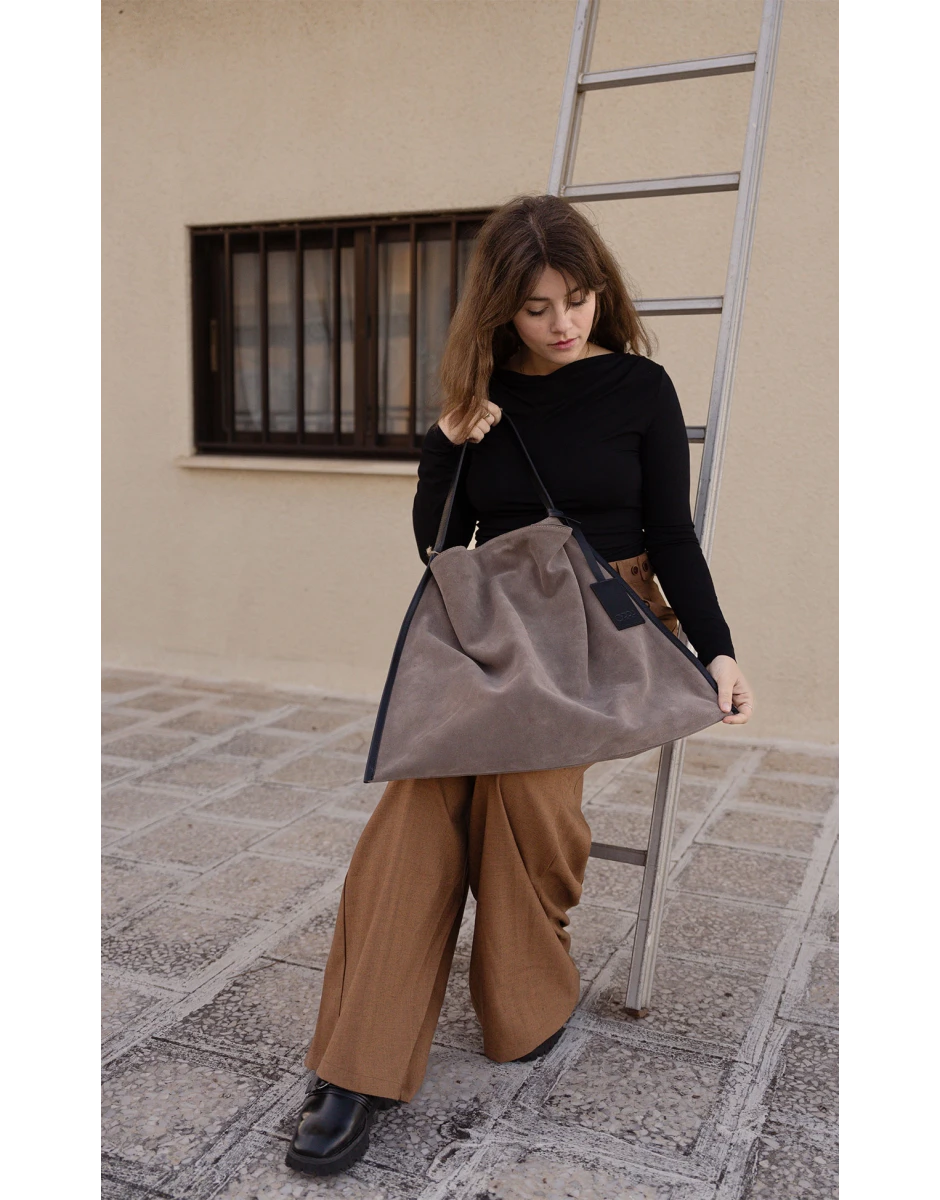 ANAPLASIS BAG SUEDE GREY