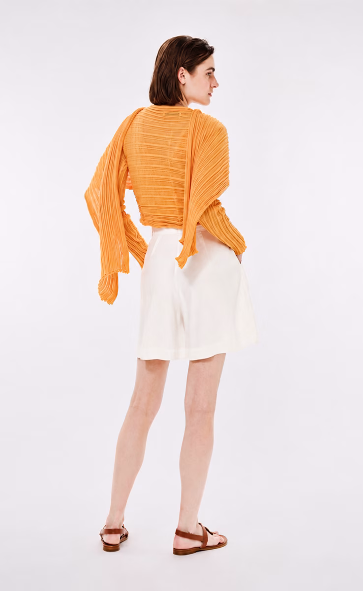 ARTISANS YELLOW WRAP CARDIGAN “ARCHETYPES 2550”