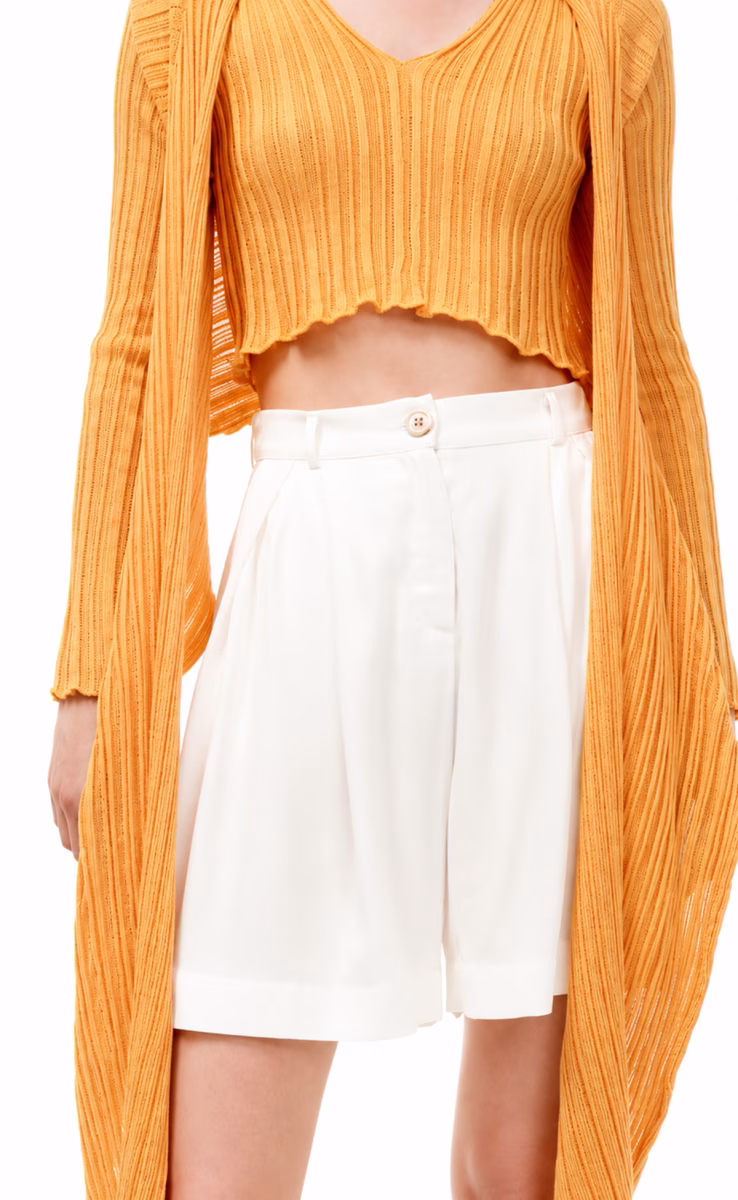 ARTISANS YELLOW WRAP CARDIGAN “ARCHETYPES 2550”