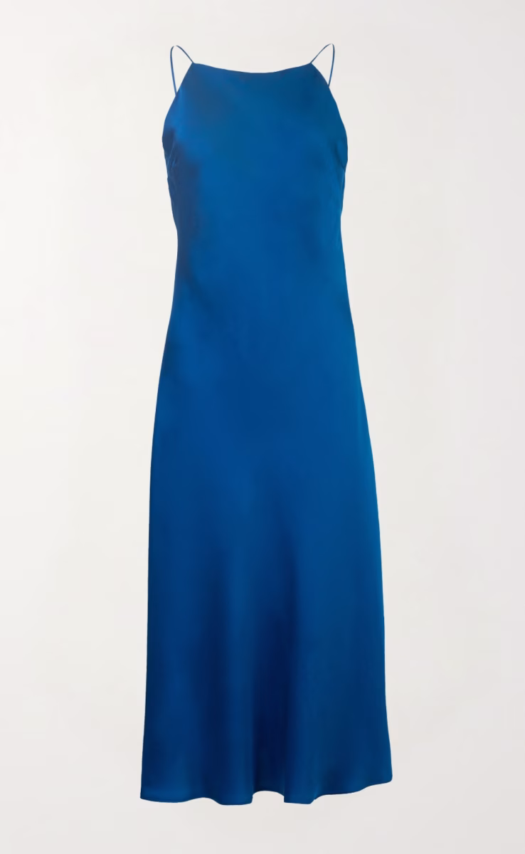 MIDI SLEEVELESS DRESS LIGHT BLUE