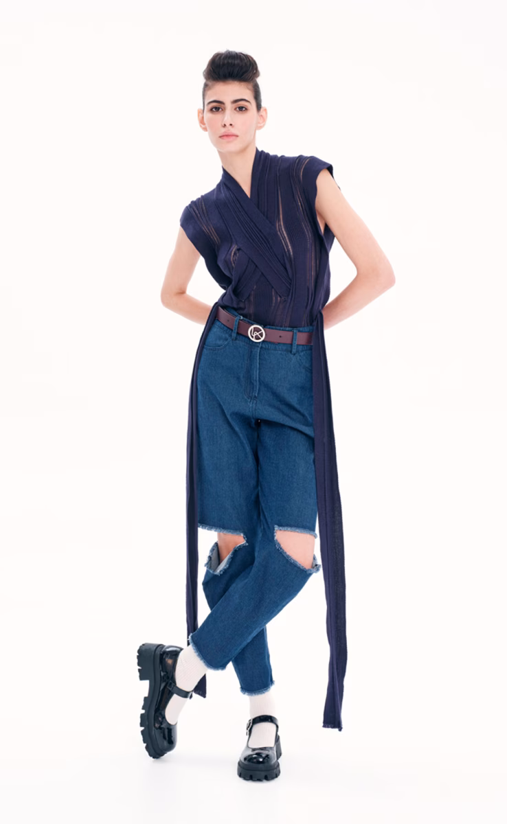 DENIM ΠΑΝΤΕΛΟΝΙ ΜΕ ΚΟΨΙΜΑΤΑ