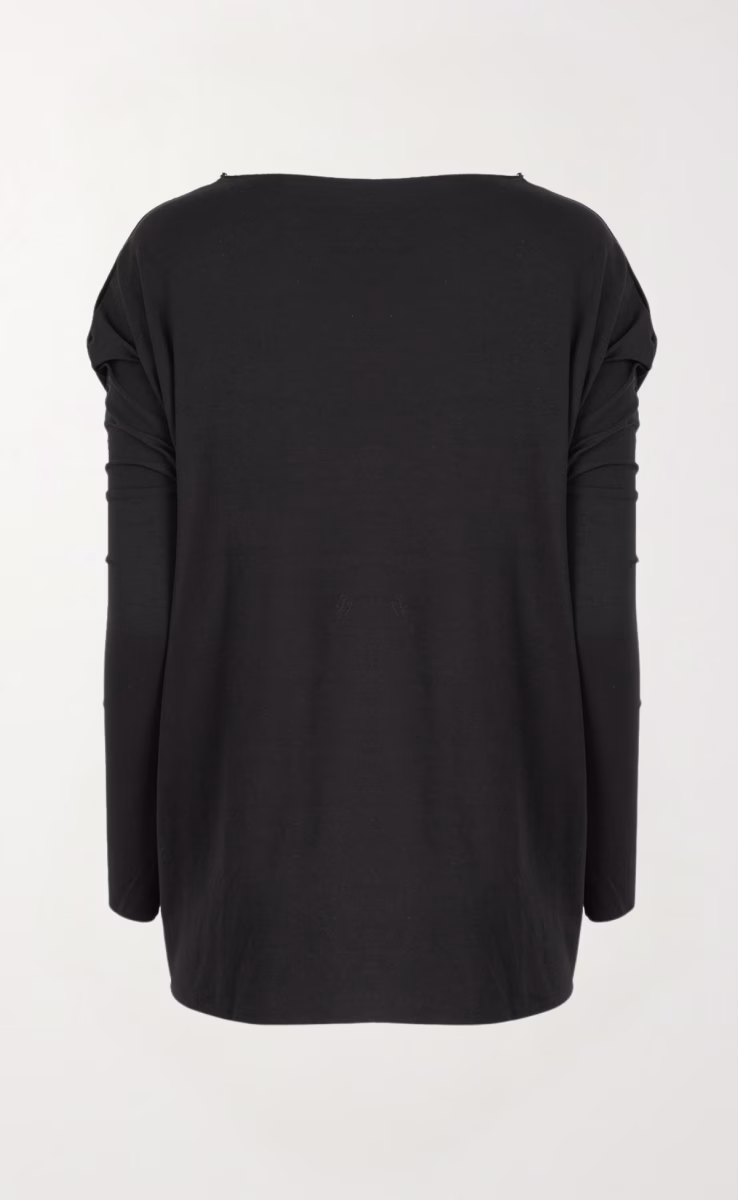 LONGSLEEVE OVERSIZED TOP BLACK