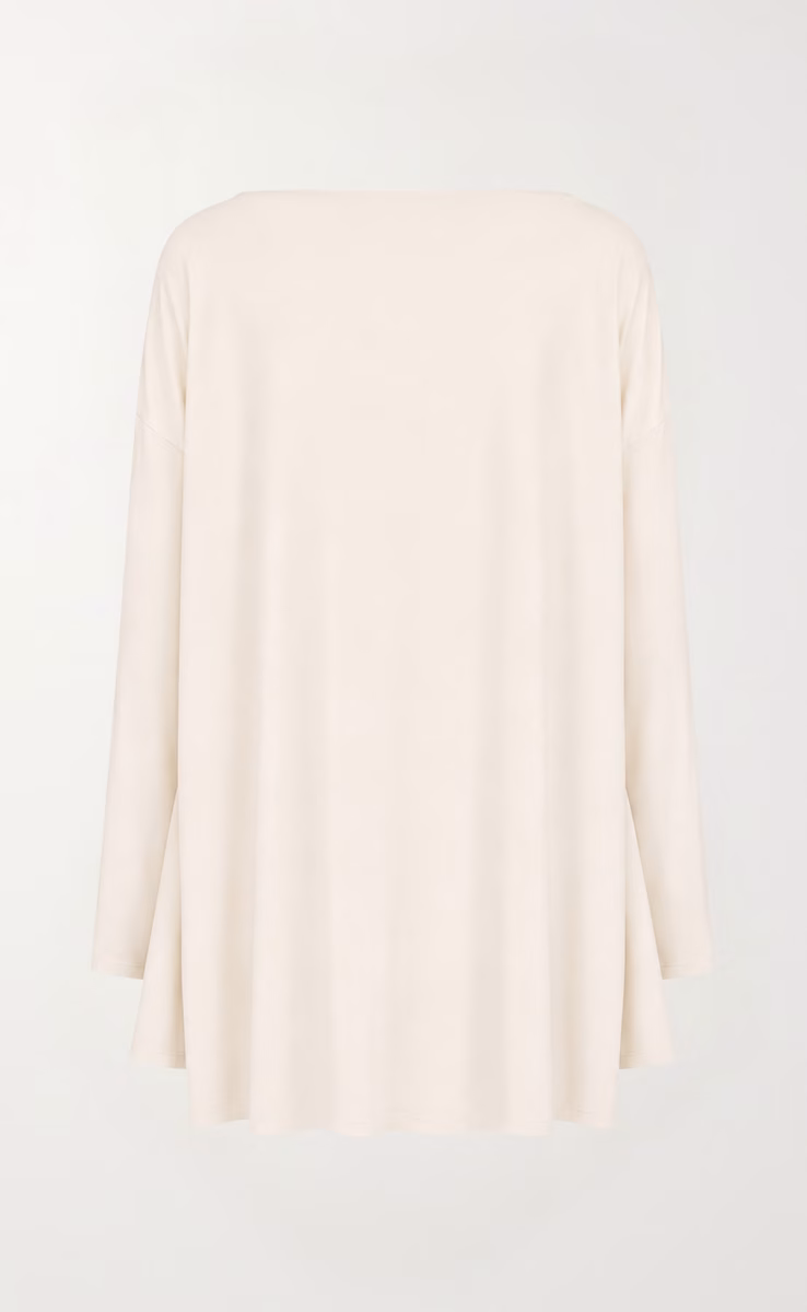 LONGSLEEVE OVERSIZED TOP ECRU