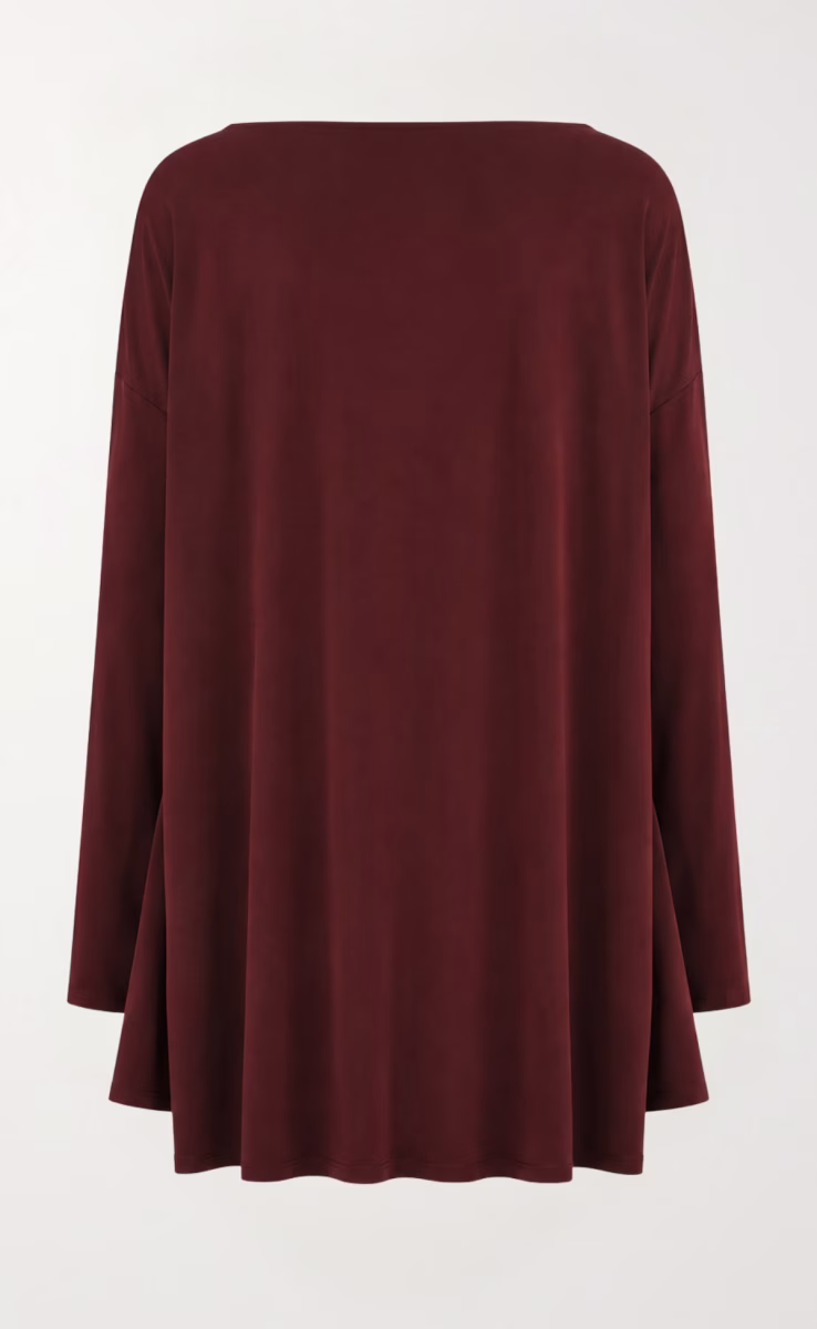 ΜΑΚΡΥΜΑΝΙΚΟ OVERSIZED MINI ΦΟΡΕΜΑ ΚΑΦΕ
