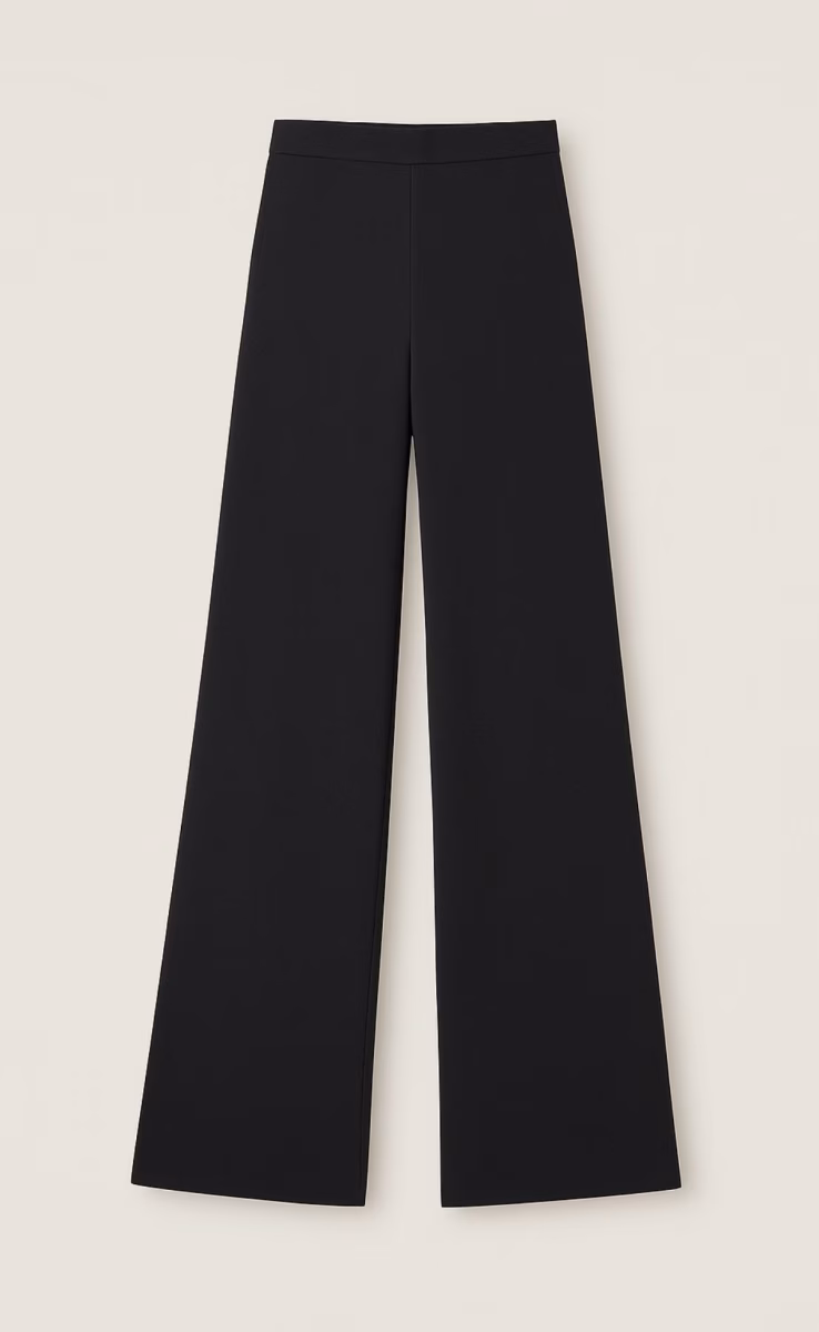 KNIT PANTS WITH NERVURES ON THE SIDES BLACK