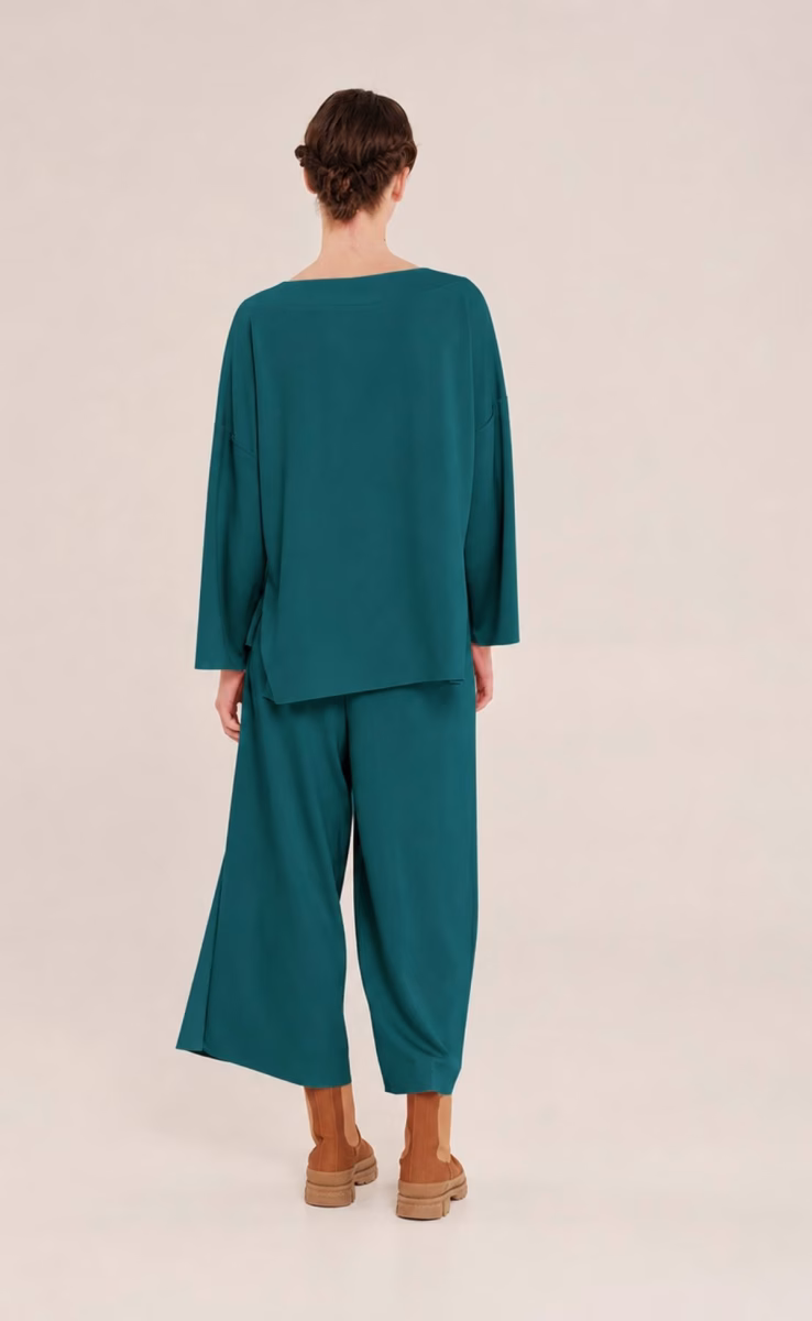 CROP TROUSERS SOPHISTICATED TEAL
